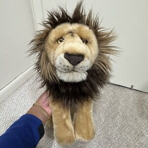 FAO Laying Lion Plush 2013 Toys R US Stuffed Animal 24" Large Brown Toy Soft